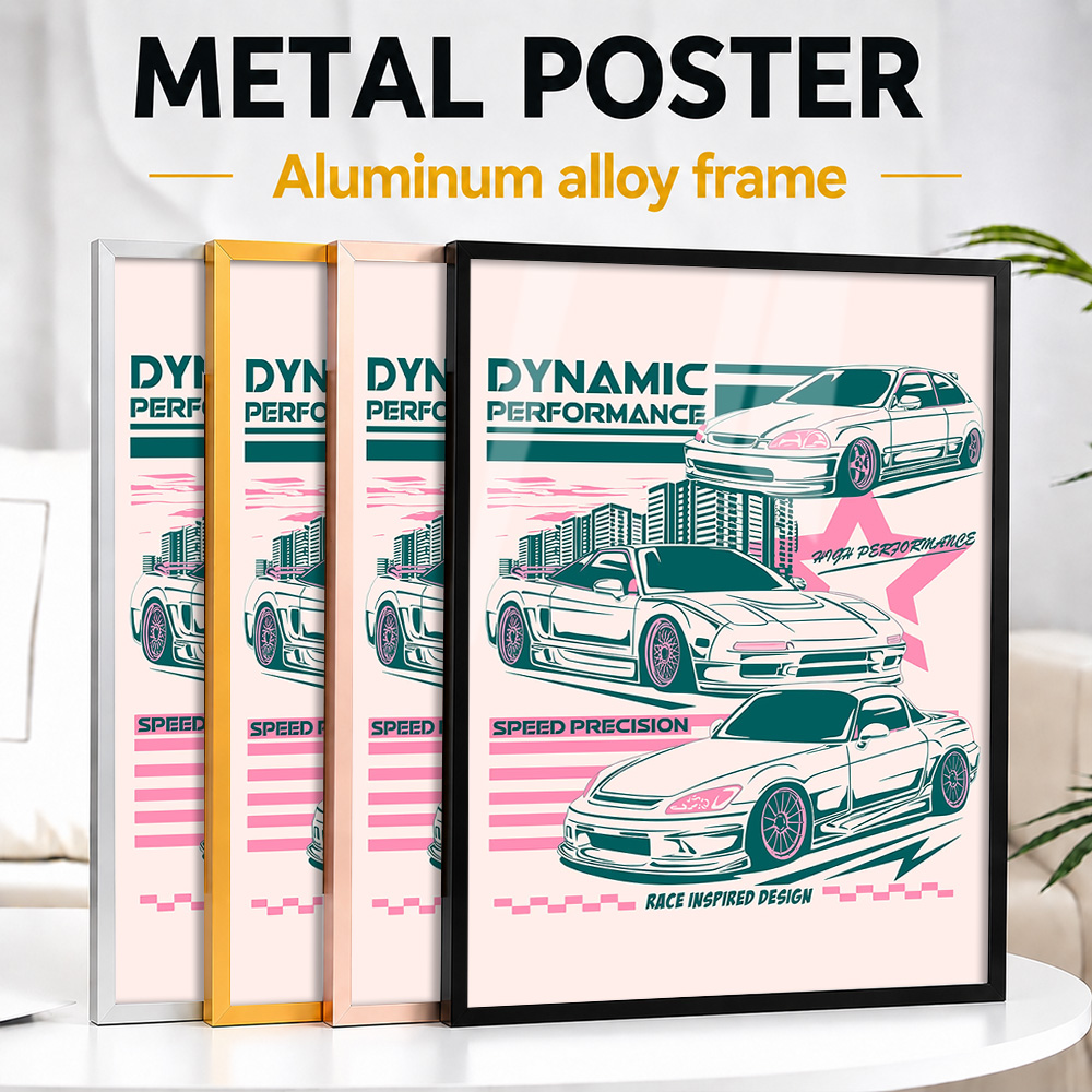 Car Mirror - Affiche Métallique de Voiture JDM avec