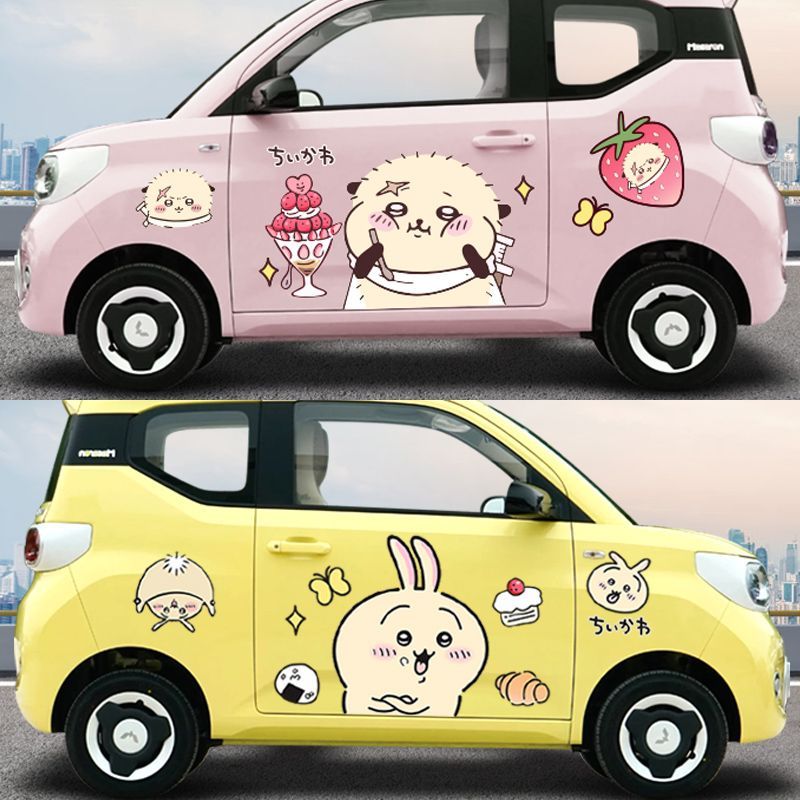 Chiikawa autocollant de voitur - Car Accessories Japanese avis et prix